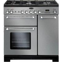 Rangemaster 98760 Kitchener 90cm Dual Fuel Range Cooker  Stainless Steel