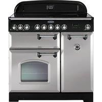 Rangemaster Classic Deluxe CDL90EIRP/C Free Standing Range Cooker in Royal Pearl