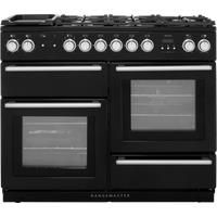 Rangemaster Nexus NEX110DFFBL/C Free Standing Range Cooker in Black