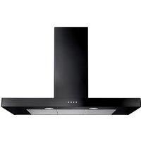 Rangemaster UNBHDS110BL 110cm Flat Chimney Hood  Black