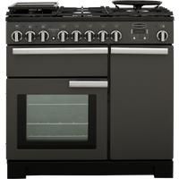 RANGEMASTER Professional Deluxe 90 cm Dual Fuel Range Cooker  Slate & Chrome