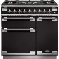 Rangemaster ELS90DFFGB Elise 90 Dual Fuel Range Cooker 108410, BK