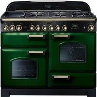 Rangemaster 112900 (CDL110DFFRG/B) CLASSIC DELUXE 110cm Dual Fuel Cooker in Racing G/B