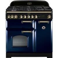 Rangemaster 113540 (CDL90DFFRB/B) CLASSIC DELUXE 90cm Dual Fuel Cooker