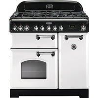 Rangemaster 113550 (CDL90DFFWH/C) CLASSIC DELUXE 90cm Dual Fuel Cooker