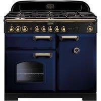 Rangemaster 113840 (CDL100DFFRB/B) CLASSIC DELUXE 100cm Dual Fuel Cooker