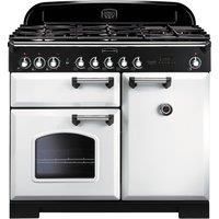 Rangemaster 113850 (CDL100DFFWH/C) CLASSIC DELUXE 100cm Dual Fuel Cooker