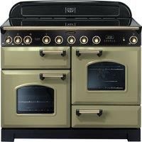 Rangemaster CDL110DFFOG/B (114470) 110cm CLASSIC DL DF Fuel Range Cooker Olive Green/Brass