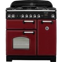 Rangemaster Classic CLA90DFFCY/C Free Standing Range Cooker in Cranberry / Chrome