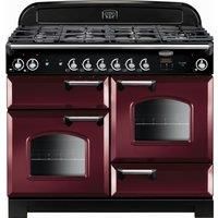 Rangemaster Classic CLA110DFFCY/C Free Standing Range Cooker in Cranberry / Chrome