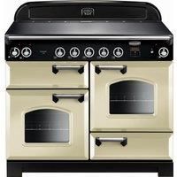 Rangemaster Classic CLA110EICR/C Free Standing Range Cooker in Cream / Chrome