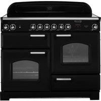 Rangemaster Classic CLA110ECBL/C Free Standing Range Cooker in Black / Chrome