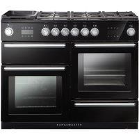 Rangemaster NEX110SODFFBLC Nexus Steam 110cm Dual Fuel Range Cooker  Black