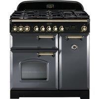 Rangemaster CDL90DFFSL/B (124150) CLASSIC DELUXE 90cm Dual Fuel Cooker