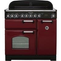 Rangemaster CDL90ECSL/B Classic Deluxe 90cm Electric Ceramic Range Cooker - Slate/Brass