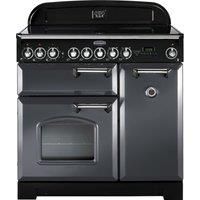 Rangemaster CDL90ECSLC Classic Deluxe 90cm Electric Range Cooker - Slate Grey & Chrome