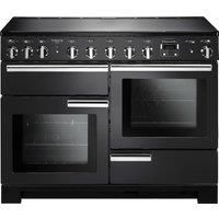 Rangemaster PDL110EICBC Professional Deluxe 110cm Induction Range Cooker  Charcoal Black And Chrome Trim