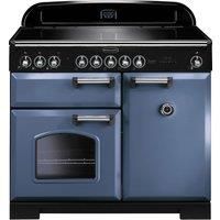 Rangemaster CDL100EISB/C Classic Deluxe 100cm Induction Range Cooker  Stone Blue/Chrome