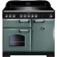Rangemaster CDL100EIMG/C Classic Deluxe 100cm Induction Range Cooker - Mineral Green/Chrome