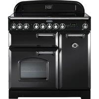 Rangemaster CDL90EICB/C Classic Deluxe 90cm Induction Range Cooker - Charcoal Black/Chrome