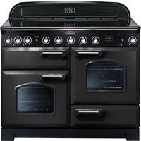Rangemaster CDL110EICB/C Classic Deluxe 110cm Induction Range Cooker - Charcoal Black/Chrome