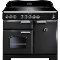 Rangemaster CDL100EICB/C Classic Deluxe 100cm Induction Range Cooker - Charcoal Black/Chrome