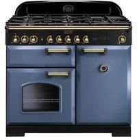 Rangemaster CDL100DFFSB/B Classic Deluxe 99cm Dual Fuel Range Cooker 5 Burners