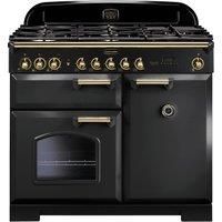 Rangemaster CDL100DFFCB/B Classic Deluxe 99cm Dual Fuel Range Cooker 5 Burners