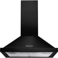 Rangemaster RHDC60BL/C Built In 60cm 3 Speeds Chimney Cooker Hood Black C Rated
