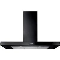 Rangemaster UHDF100BL/ Built In 100cm 3 Speeds Chimney Cooker Hood Black B