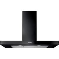 Rangemaster UHDF90BL/ Built In 90cm 3 Speeds Chimney Cooker Hood Black B Rated