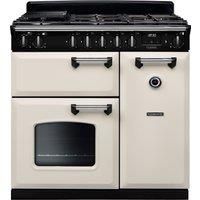 Rangemaster CL90DFPPCR/CM1 Classic 90cm Dual Fuel Range Cooker 5 Burners Cream
