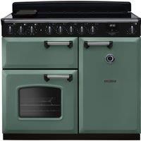 Rangemaster Classic Deluxe 100cm Induction Rangecooker - Mineral Green + Chrome
