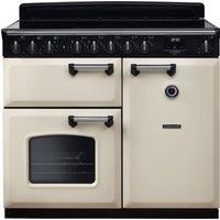Rangemaster Classic Deluxe 100cm Induction Rangecooker - Pale Cream + Chrome