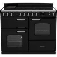 Rangemaster Classic Deluxe 110cm Induction Rangecooker - Gloss Black + Chrome