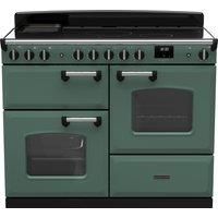 Rangemaster Classic Deluxe 110cm Induction Rangecooker - Mineral Green + Chrome