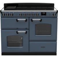 Rangemaster Classic Deluxe 110cm Induction Rangecooker - Stone Blue + Chrome