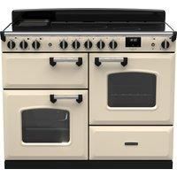 Rangemaster Classic Deluxe 110cm Induction Rangecooker - Pale Cream + Chrome