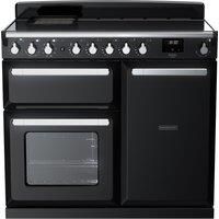 Rangemaster Estel Deluxe 100cm Induction Rangecooker - Gloss Black + Chrome