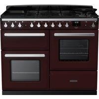 Rangemaster Estel Deluxe 110cm Dual Fuel Rangecooker - Bordeaux + Chrome