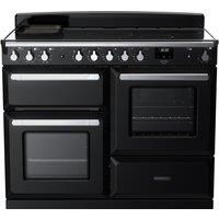 Rangemaster Estel Deluxe 110cm Induction Rangecooker - Gloss Black + Chrome
