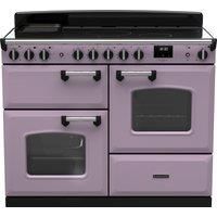 Rangemaster Classic Deluxe OC CLDLO110EIPHTH/CM1 110cm Electric Range Cooker with Induction Hob - Heather / Chrome - A/A Rated, Purple