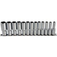 Blue Spot Tools 01542 13 Piece 3/8 Inch Deep Metric Sockets