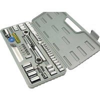 52 PC Metric Imperial Socket Set 3/8" 1/4"Drive Ratchet Extension Bits