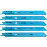 Blue Spot Tools 19009 Bluespot 14 PCE Jigsaw Blade Set (Bosch Fitting), 0 V, Black