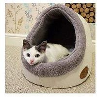 Banbury & Co Luxury Cosy Cat Bed, grey