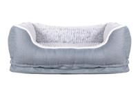 Small Pet Dog Sofa Bed Machine Washable Dog Bed With Warm Plush Inner- 77x57x24cm