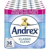 Andrex Classic Clean Toilet Tissue, Pack of 9