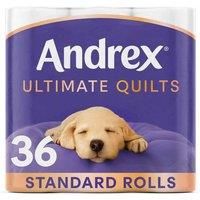 Andrex Supreme Quilts Toilet Tissue, Pack of 9