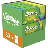 Kleenex Balsam in Handy Pocket Pack Tissues - 80 Travel Pocket Packs - Balm Tissues Protect and Soothe Your Nose when You/'ve Got a Cold - Balmcare with Aloe Vera, Vitamin E and Calendula
